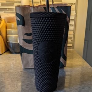 Starbucks black studded matte tumbler